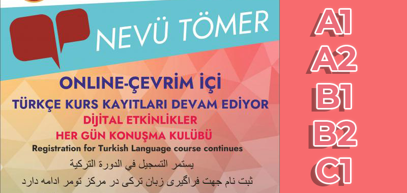 NEVÜ TÖMER 2020-2021 ÇEVRİMİÇİ/ONLİNE TÜRKÇE KURSU