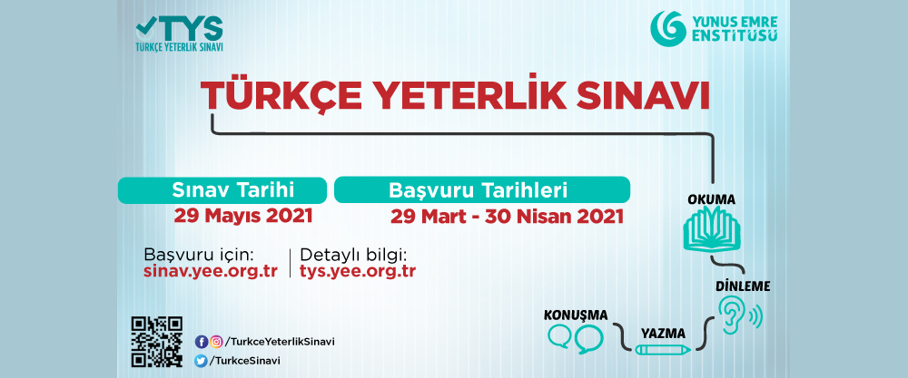 29 Mayıs 2021 Türkçe Yeterlik Sınavı (TYS)