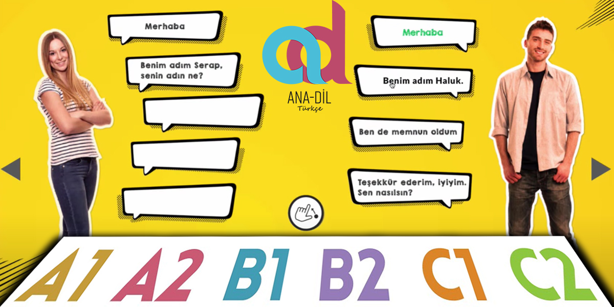 Anadil Türkçe - A1, A2, B1, B2, C1, C2